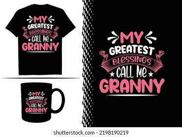 Grandparents day t shirt design quite vector template