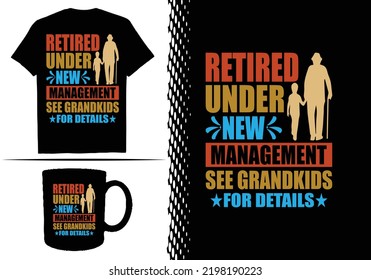 Grandparents day t shirt design quite vector template