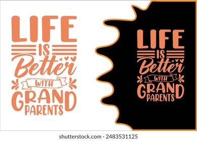 Grandparents Day T-shirt Design. Grandparents T-shirt Bundle  Gift. Grandparents Funny shirt.