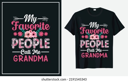 Grandparents day t-shirt design vector 
