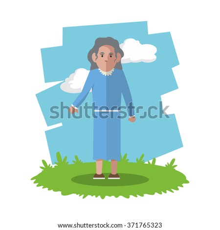 Grandparents design, people vector