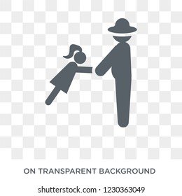 grandparents icon. Trendy flat vector grandparents icon on transparent background from family relations collection. 