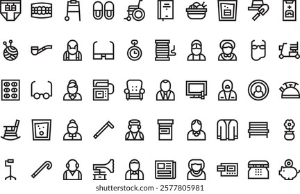 Grandparents icons High-Quality Vector Icons Collection with Editable Stroke. Ideal for Professional and Creative Projects.