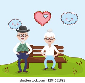 grandparents love relationship cartoon