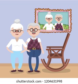 grandparents love relationship cartoon