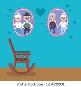 grandparents love relationship cartoon