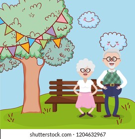grandparents love relationship cartoon