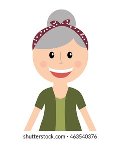 grandparents silhouette isolated icon vector illustration design