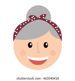 grandparents silhouette isolated icon vector illustration design