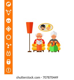 Grandparents Vector Icon