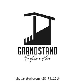 grandstand building inspiration illustration logo design