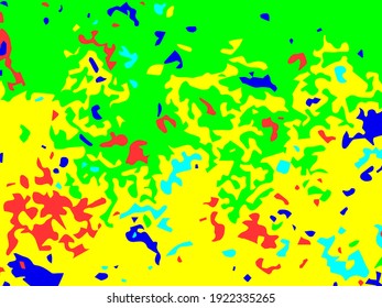 Grange glitch background. Bright pattern. Vector