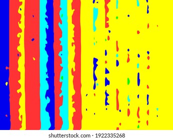 Grange glitch background. Bright pattern. Vector
