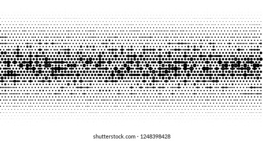 Grange halftone texture of black and white dots. Minimal geometric background.  Vector illustration . Abstract grange halftone texture.