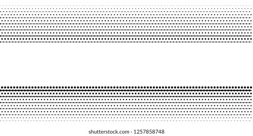 Grange halftone texture of black and white dots. Vector illustration . Minimal geometric background.  Abstract grange halftone texture.
