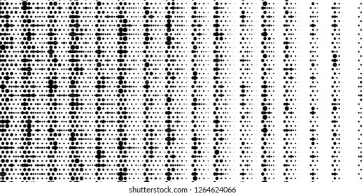 Grange halftone texture of black and white dots. Minimal geometric background.  Vector illustration . Abstract grange halftone texture.