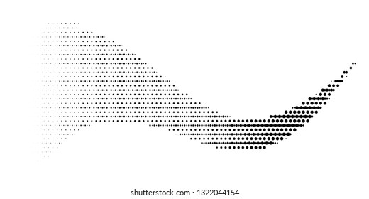 Grange halftone texture of black and white dots. Vector illustration . Minimal geometric background.  Abstract grange halftone texture.