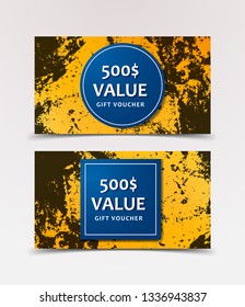 Grange Set of Modern Banners. Vector Modern Design of Abstract Backgrounds.