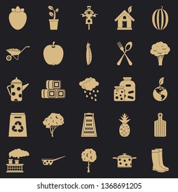 Granger icons set. Simple set of 25 granger vector icons for web for any design