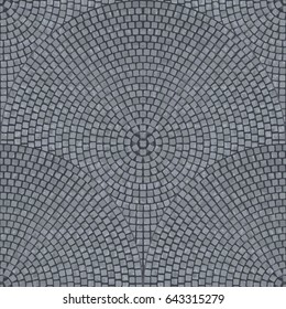 Granite cobbles seamless texture, vector illustration