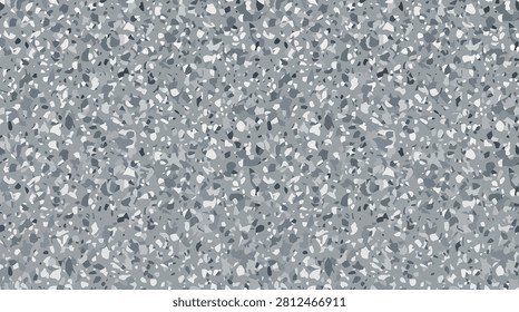 Granite fragment backdrop, grey stone mosaic illustration.