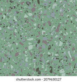 Granito tiles of recycled glass, natural stone, quartz, marble chips, cement and concrete. Art deco and modern design. Kitchen vintage surfaces. Abstract seamless pattern   in vibrant colors.