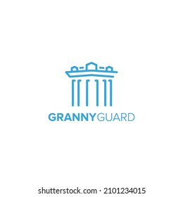 Granny Guard Logo Concept,  Capital Architecture, Pillar Logo concept