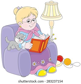 Granny reading