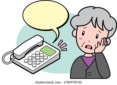 Granny in trouble because of a phone call