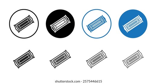 Granola bar icon Thin line art collection