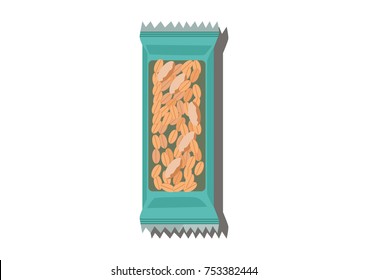 granola bar icon vector