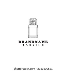 granola bar logo icon cartoon design template modern vector illustration