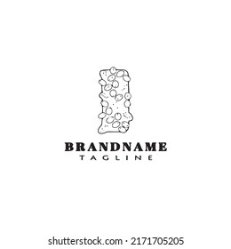 granola bar logo icon cartoon design template modern vector illustration
