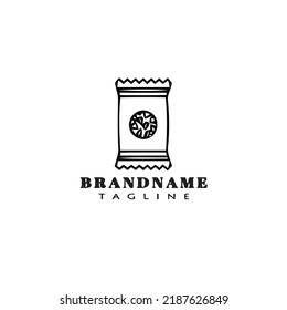 granola bar logo icon cartoon design template modern vector illustration