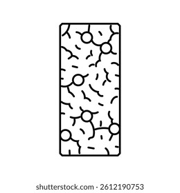 granola bar snack food line icon vector. granola bar snack food sign. isolated contour symbol black illustration