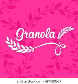 Granola logo design.

