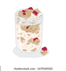 granola muesli raspberries nuts with yogurt proper nutrition 