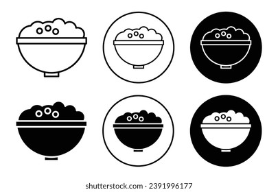 Granola vector icon illustration set