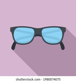 Granpa eyeglasses icon. Flat illustration of Granpa eyeglasses vector icon for web design
