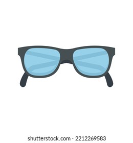 Granpa eyeglasses icon. Flat illustration of Granpa eyeglasses vector icon isolated on white background