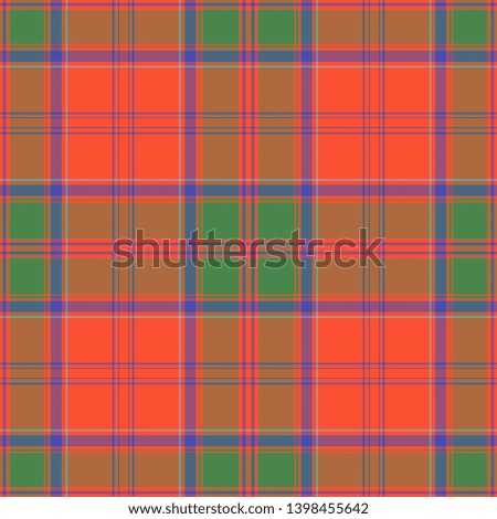 Grant Ancient Tartan. Seamless pattern for fabric, kilts, skirts, plaids