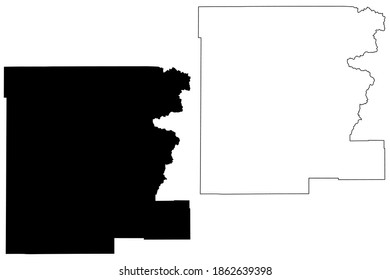 Grant County, Oregon State (U.S. county, United States of America, USA, U.S., US) map vector illustration, scribble sketch Grant map