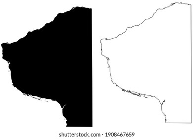 Grant County, State of Wisconsin (U.S. county, United States of America, US) map vector illustration, scribble sketch Grant map