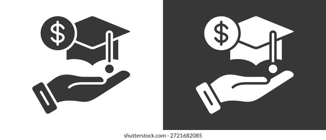 Conjunto De Iconos De Grant Colección De Vector Aislado En Blanco Y Negro