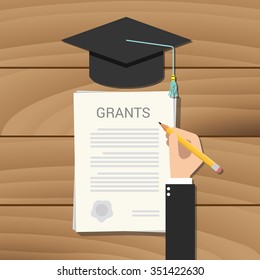 Grant Scholarship Concept Clipboard Document College