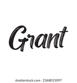 grant text on white background.