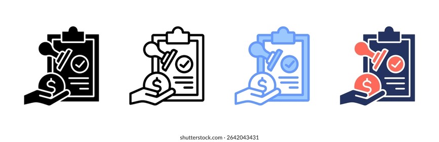 Grants icon sheet multiple style collection