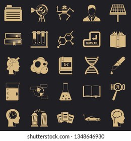 Grants icons set. Simple set of 25 grants vector icons for web for any design