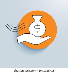 Grants And Sponsorship Icon Vector Design