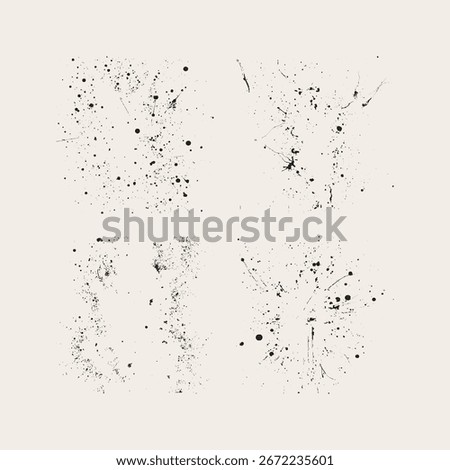 Granular vector texture with splashes and scratches, rough grainy surface, versatile design element for backgrounds, posters, and creative projects